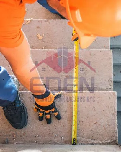 Eden Sidewalk Contractors NYC crew at work in New York City