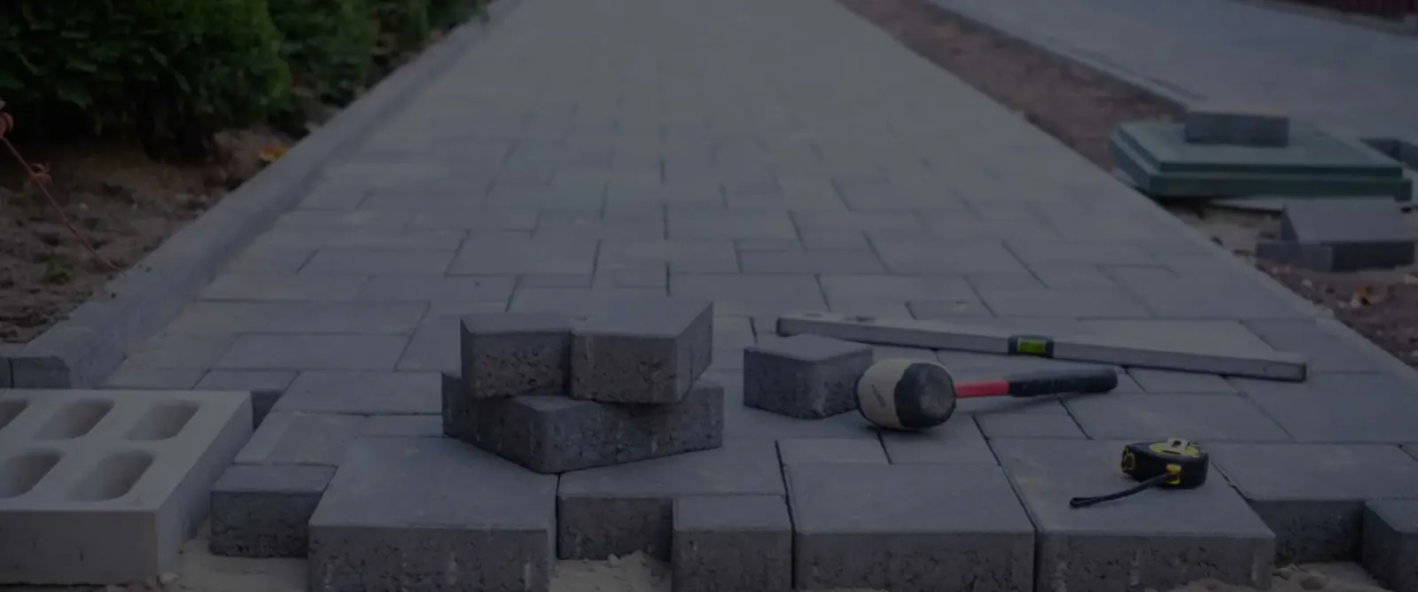 Sidewalk contractors replacing concrete slabs in the Bronx, New York
