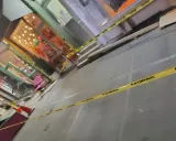 NYC DOT Sidewalk Violation Removal Outside Baya Bar on Mulberry Street, Nolita